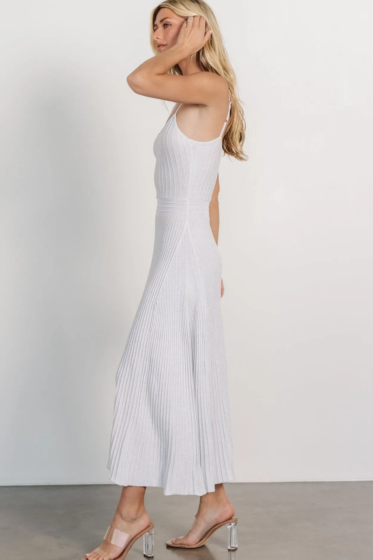New Baltic Born Adair Knit Dress | Silver Shimmer SilverShimmer