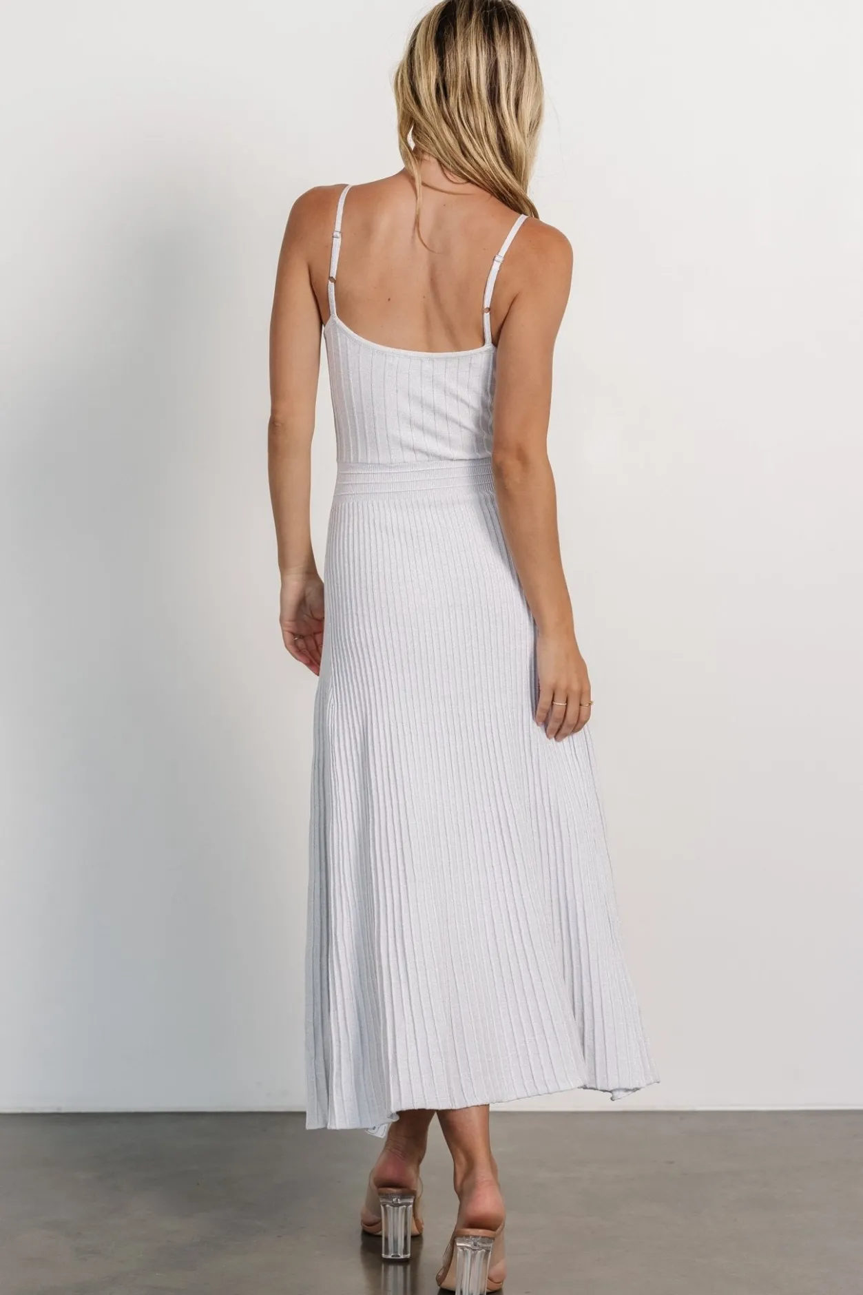 New Baltic Born Adair Knit Dress | Silver Shimmer SilverShimmer