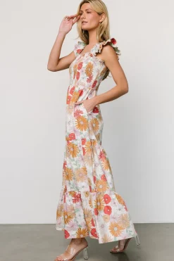 Clearance Baltic Born Adela Maxi Dress | Cream Multi Floral CreamMultiFloral
