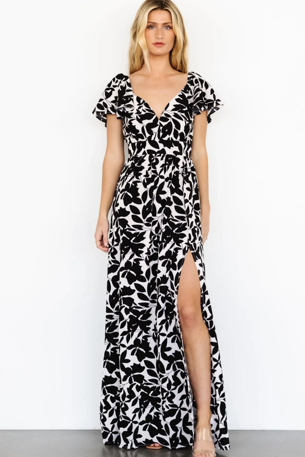 Hot Baltic Born Adira Maxi Dress | Black Floral BlackFloral