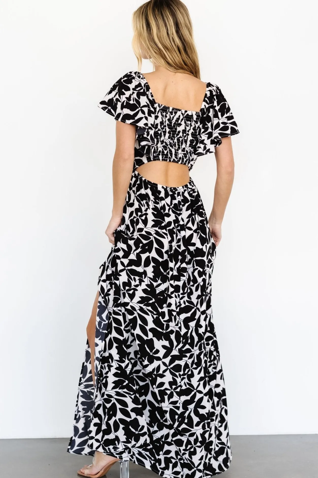 Hot Baltic Born Adira Maxi Dress | Black Floral BlackFloral