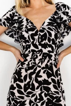 Hot Baltic Born Adira Maxi Dress | Black Floral BlackFloral