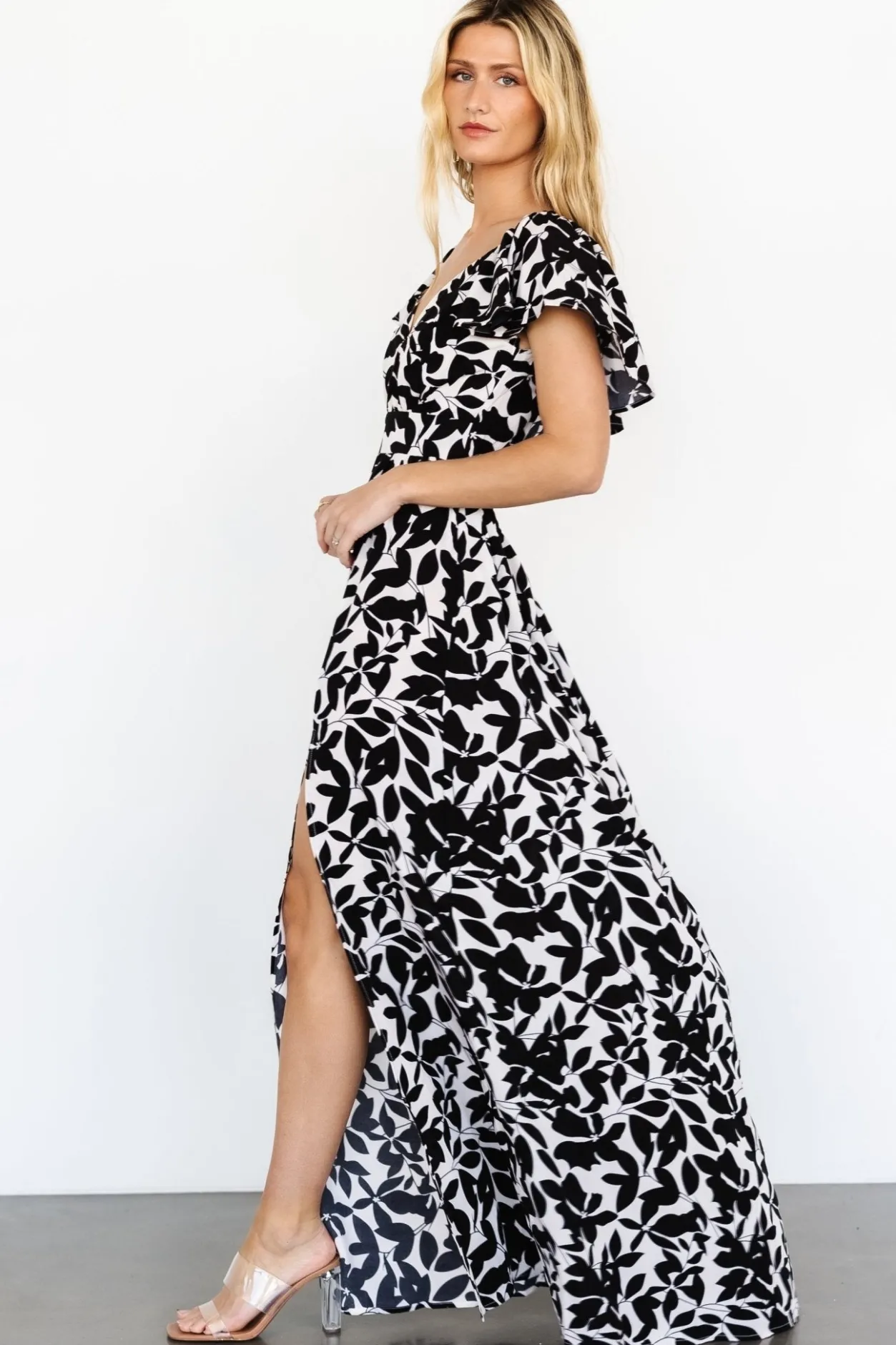 Hot Baltic Born Adira Maxi Dress | Black Floral BlackFloral