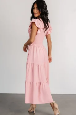 Clearance Baltic Born Afton Smocked Tiered Dress | Vintage Blush VintageBlush