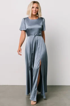 Best Baltic Born Agnes Satin Maxi Dress | Whisper Blue WhisperBlue