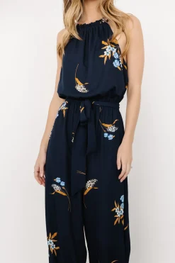 Best Baltic Born Alameda Halter Jumpsuit | Navy Blue Floral NavyBlueFloral