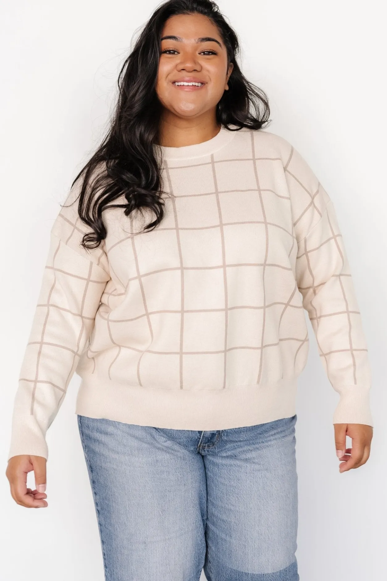 Outlet Baltic Born Alden Knit Sweater | Oatmeal + Taupe Oatmeal+Taupe