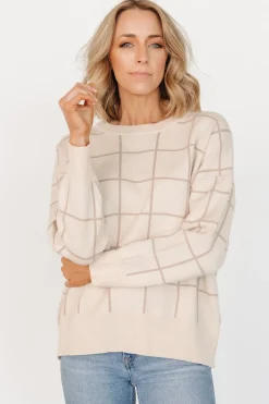 Outlet Baltic Born Alden Knit Sweater | Oatmeal + Taupe Oatmeal+Taupe