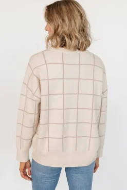 Outlet Baltic Born Alden Knit Sweater | Oatmeal + Taupe Oatmeal+Taupe