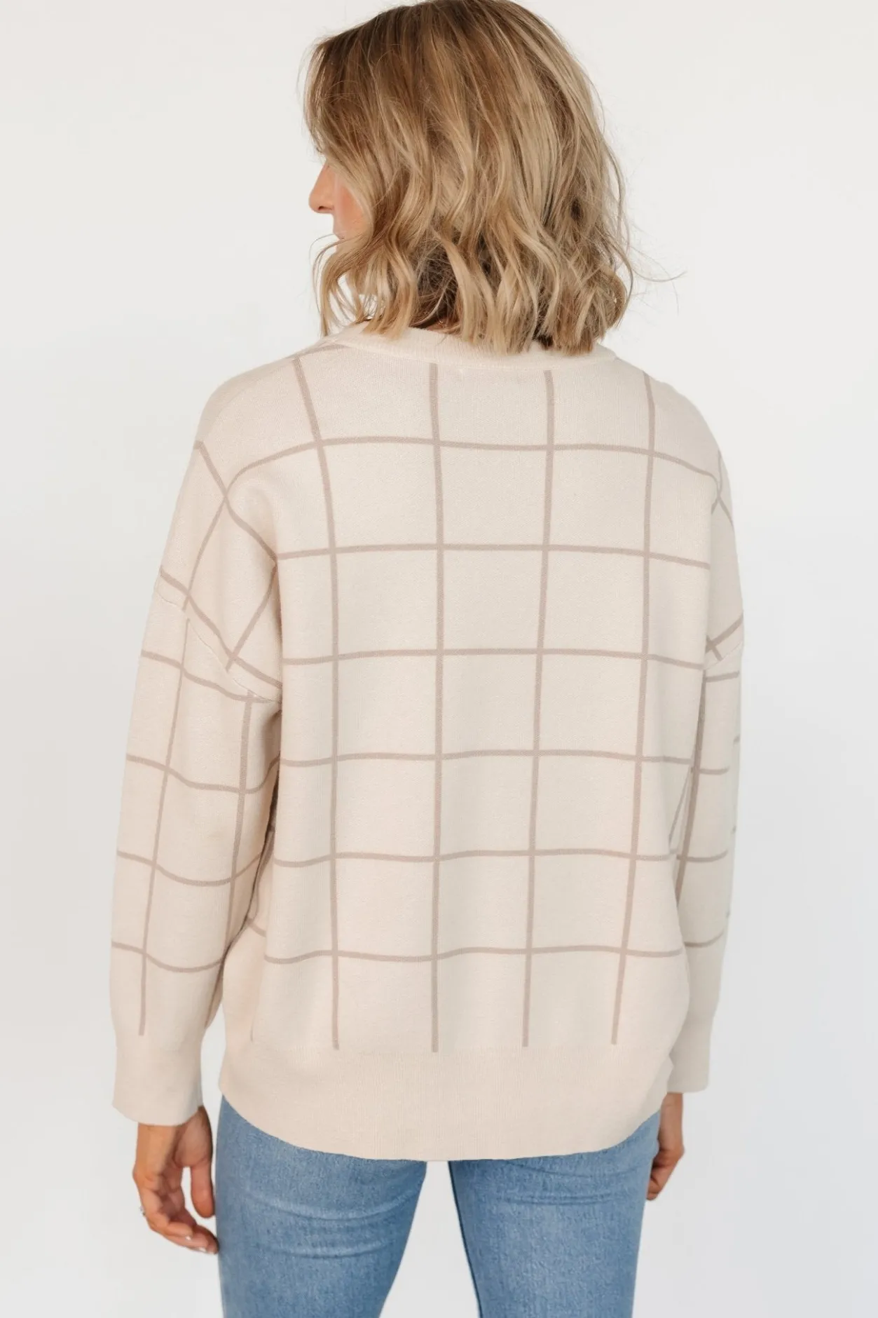 Outlet Baltic Born Alden Knit Sweater | Oatmeal + Taupe Oatmeal+Taupe