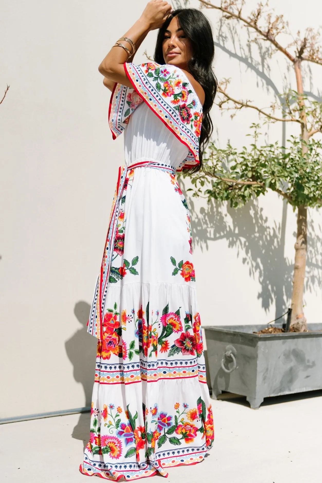 Sale Baltic Born Alejandra Maxi Dress | Ivory Multi Floral IvoryMultiFloral