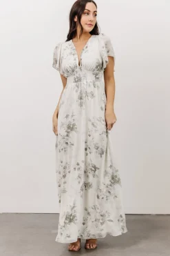Best Baltic Born Alexandria Smocked Maxi Dress | Dusty Sage Floral DustySageFloral