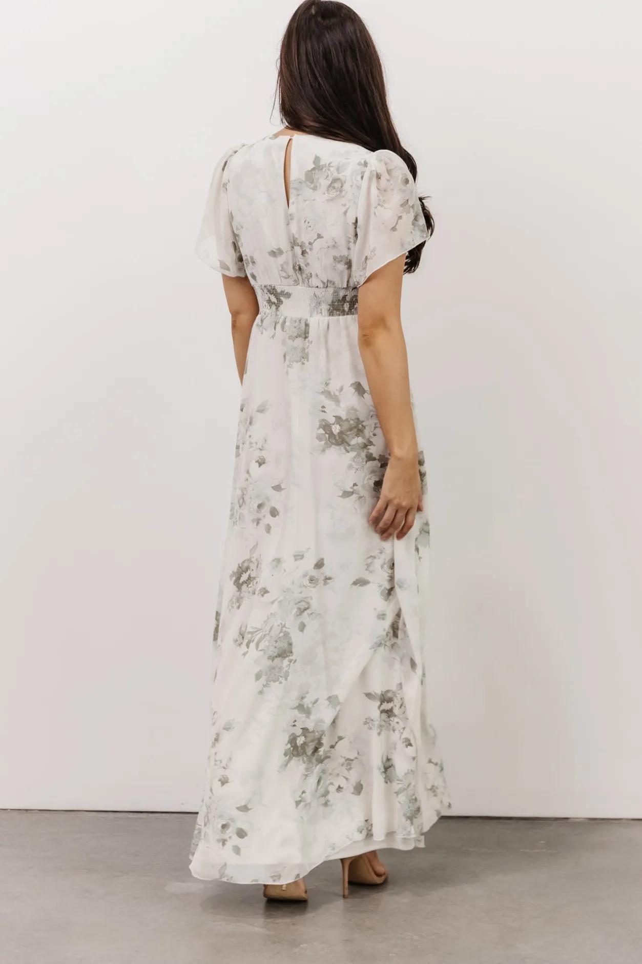 Best Baltic Born Alexandria Smocked Maxi Dress | Dusty Sage Floral DustySageFloral
