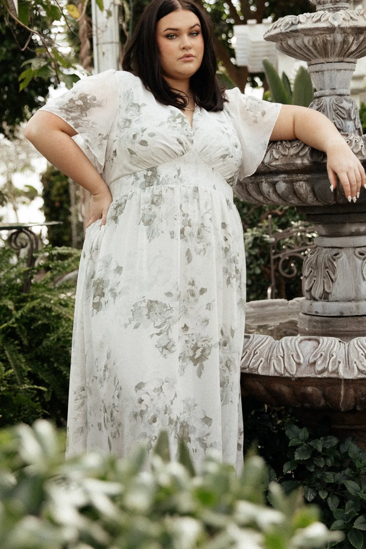 Best Baltic Born Alexandria Smocked Maxi Dress | Dusty Sage Floral DustySageFloral