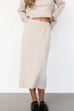 Clearance Baltic Born Ali Knit Skirt | Taupe