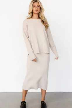 Clearance Baltic Born Ali Knit Skirt | Taupe