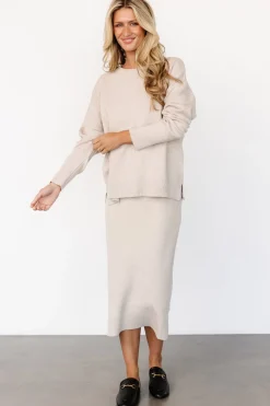 Clearance Baltic Born Ali Knit Skirt | Taupe