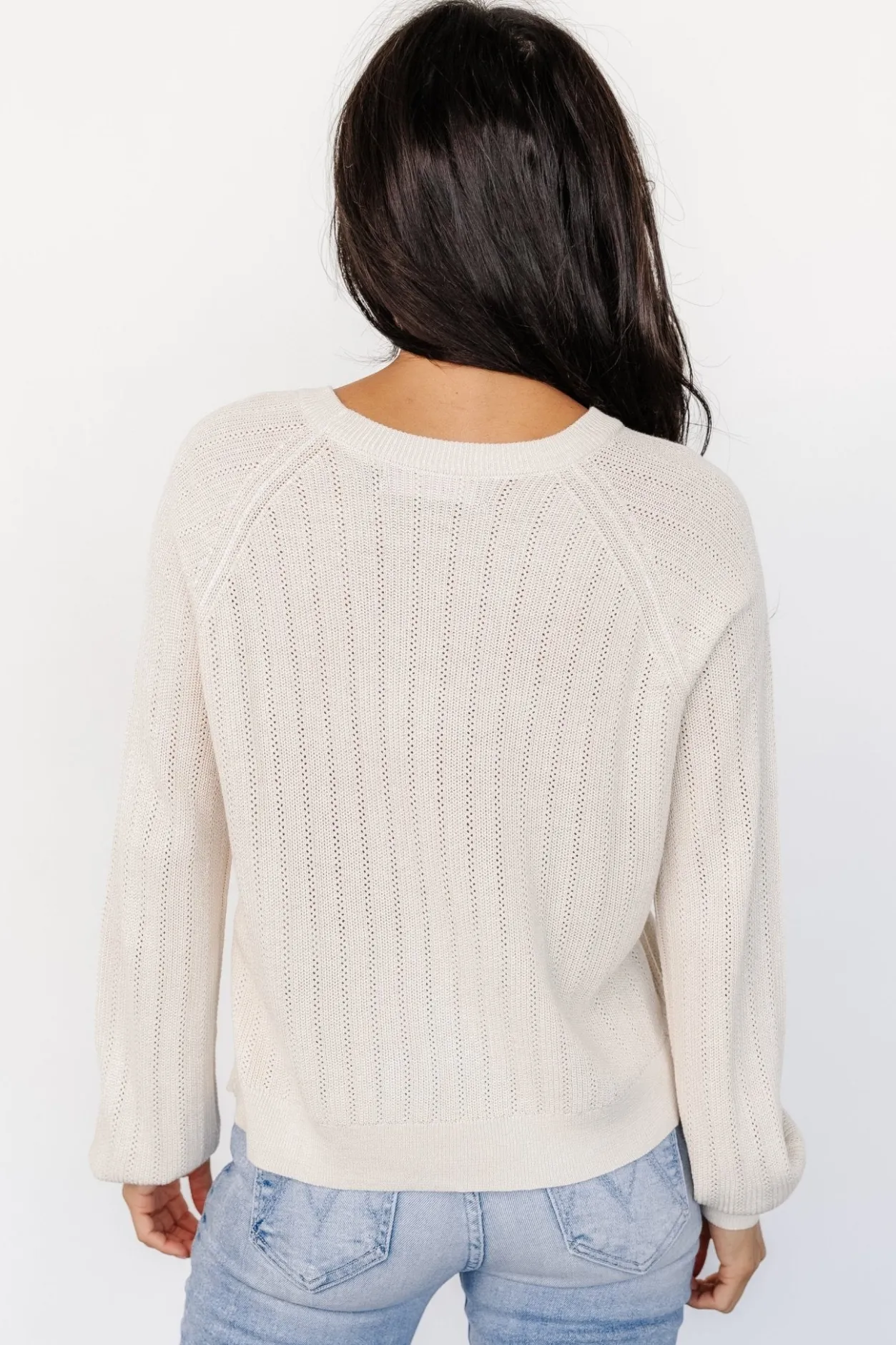 Best Baltic Born Alix Knit Sweater Top | Natural