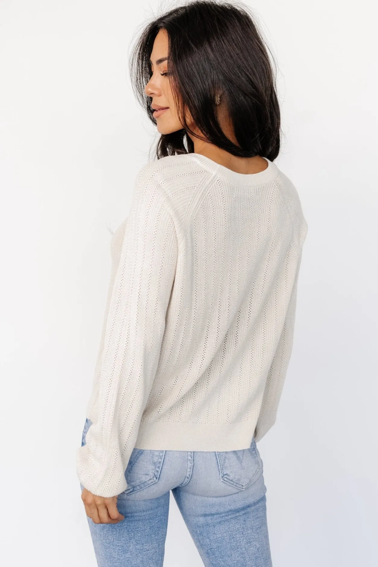 Best Baltic Born Alix Knit Sweater Top | Natural