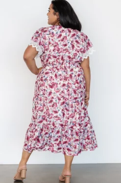 Outlet Baltic Born Aliyah Midi Dress | Berry Floral BerryFloral