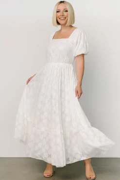 Clearance Baltic Born Alta Jacquard Maxi Dress | Off White OffWhite