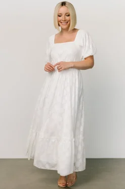 Clearance Baltic Born Alta Jacquard Maxi Dress | Off White OffWhite