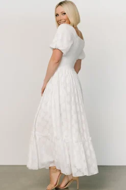 Clearance Baltic Born Alta Jacquard Maxi Dress | Off White OffWhite