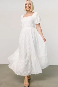 Clearance Baltic Born Alta Jacquard Maxi Dress | Off White OffWhite