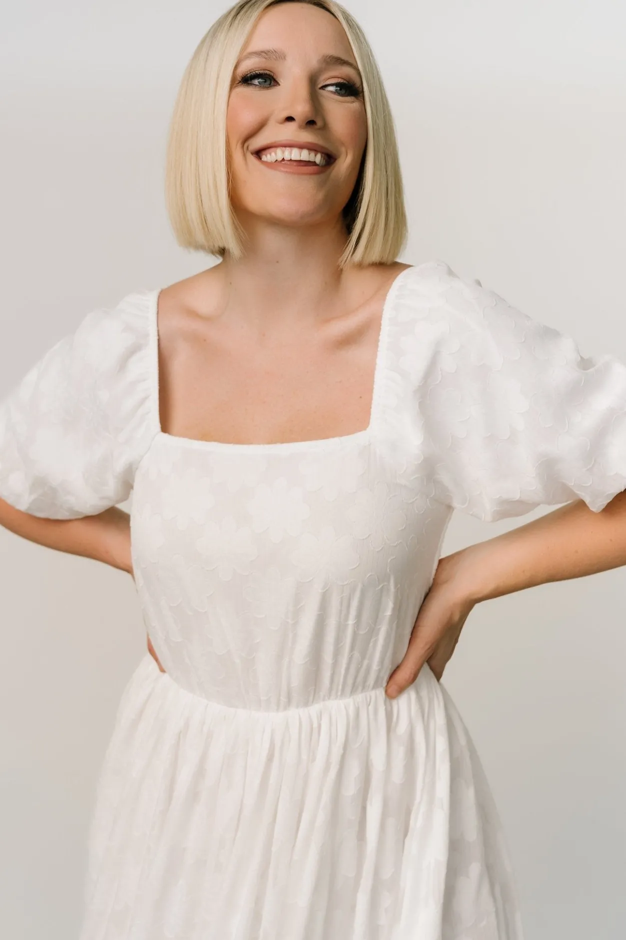 Clearance Baltic Born Alta Jacquard Maxi Dress | Off White OffWhite