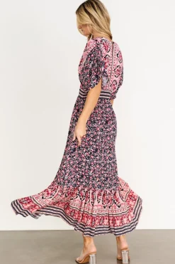 Clearance Baltic Born Amaris Maxi Dress | Navy Multi NavyMulti