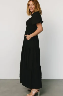 Hot Baltic Born Amaya Smocked Dress | Black