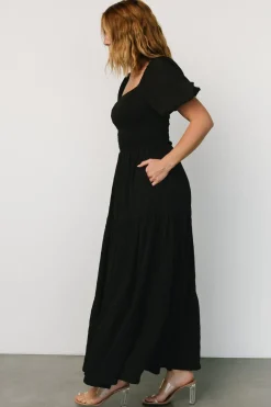 Hot Baltic Born Amaya Smocked Dress | Black