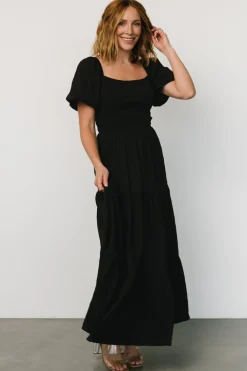 Hot Baltic Born Amaya Smocked Dress | Black