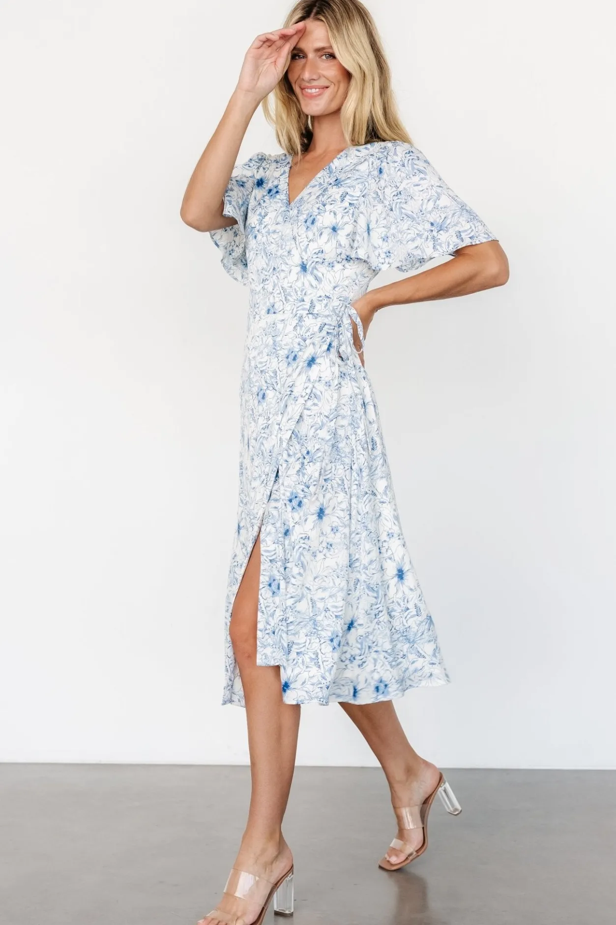 New Baltic Born Amelie Wrap Midi Dress | Blue Print BluePrint
