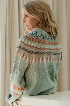 Hot Baltic Born Anders Knit Sweater | Blue Multi BlueMulti