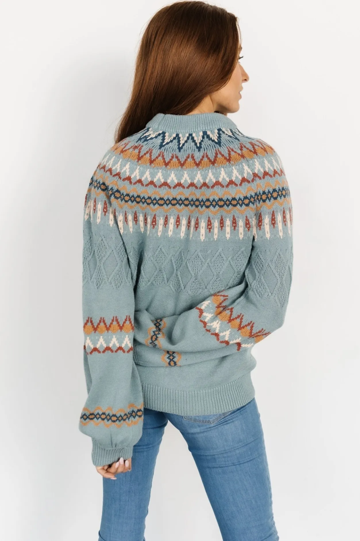Hot Baltic Born Anders Knit Sweater | Blue Multi BlueMulti