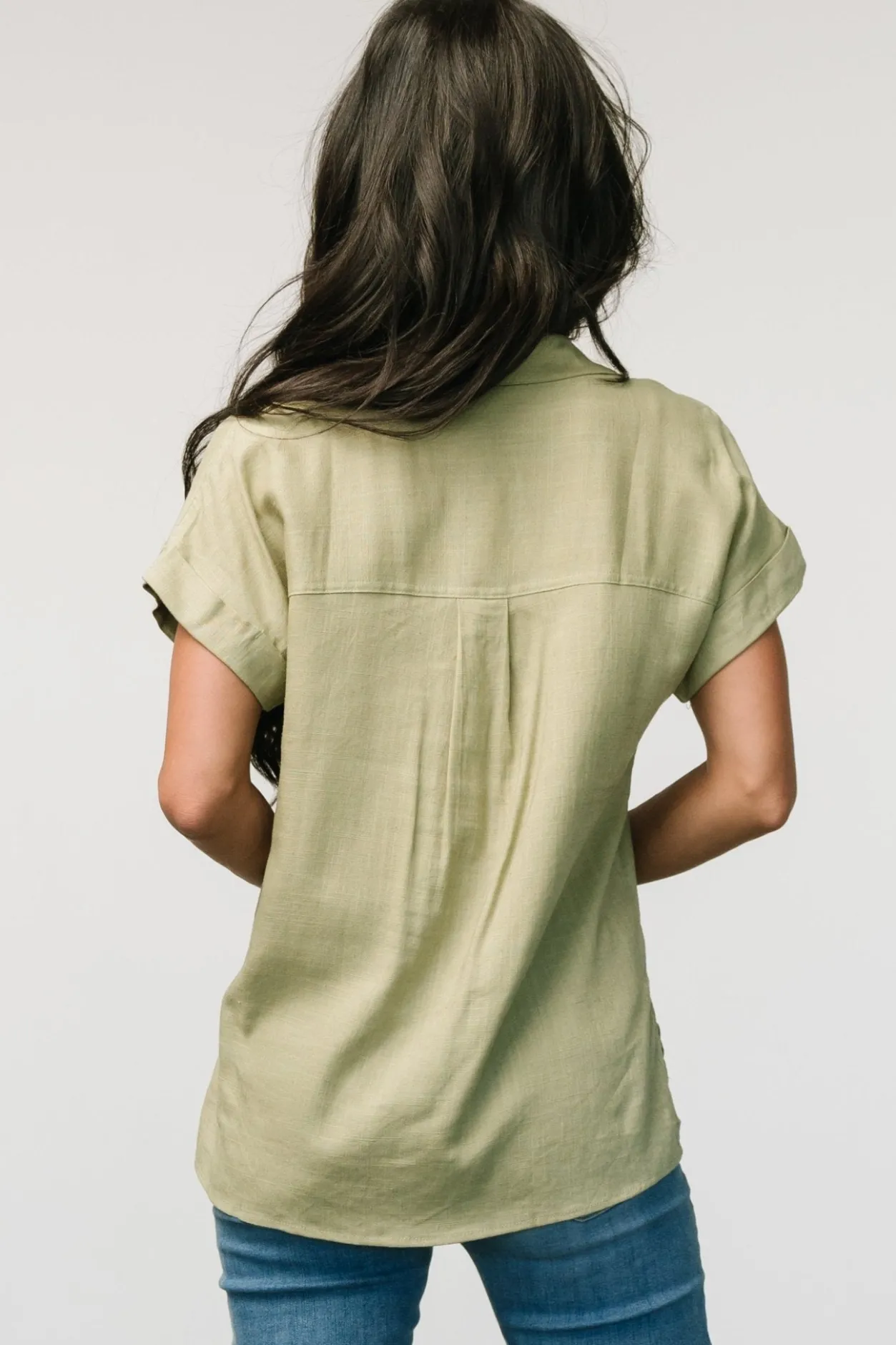 Outlet Baltic Born Andrews Button Top | Sage