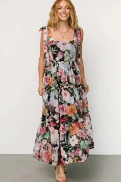 Hot Baltic Born Anita Maxi Dress | Black Multi Floral BlackMultiFloral