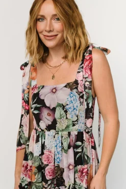 Hot Baltic Born Anita Maxi Dress | Black Multi Floral BlackMultiFloral