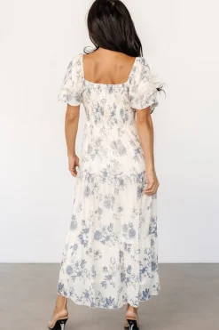 Online Baltic Born Annabeth Midi Dress | Cream + Slate Floral Cream+SlateFloral