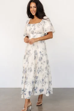 Online Baltic Born Annabeth Midi Dress | Cream + Slate Floral Cream+SlateFloral