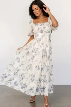 Online Baltic Born Annabeth Midi Dress | Cream + Slate Floral Cream+SlateFloral