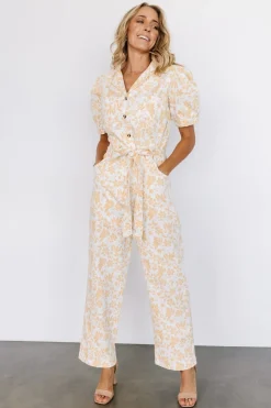 Best Baltic Born Annalise Jumpsuit | White + Yellow White+Yellow
