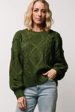 Outlet Baltic Born Anthony Knit Sweater | Green