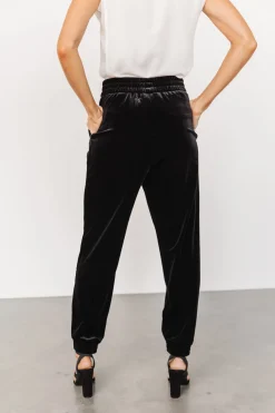 Clearance Baltic Born Archie Velvet Jogger Pants | Black