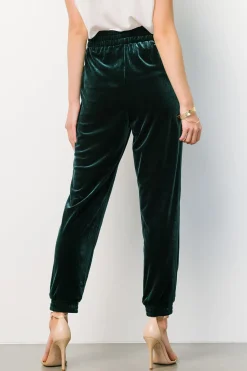 Best Baltic Born Archie Velvet Jogger Pants | Dark Green DarkGreen