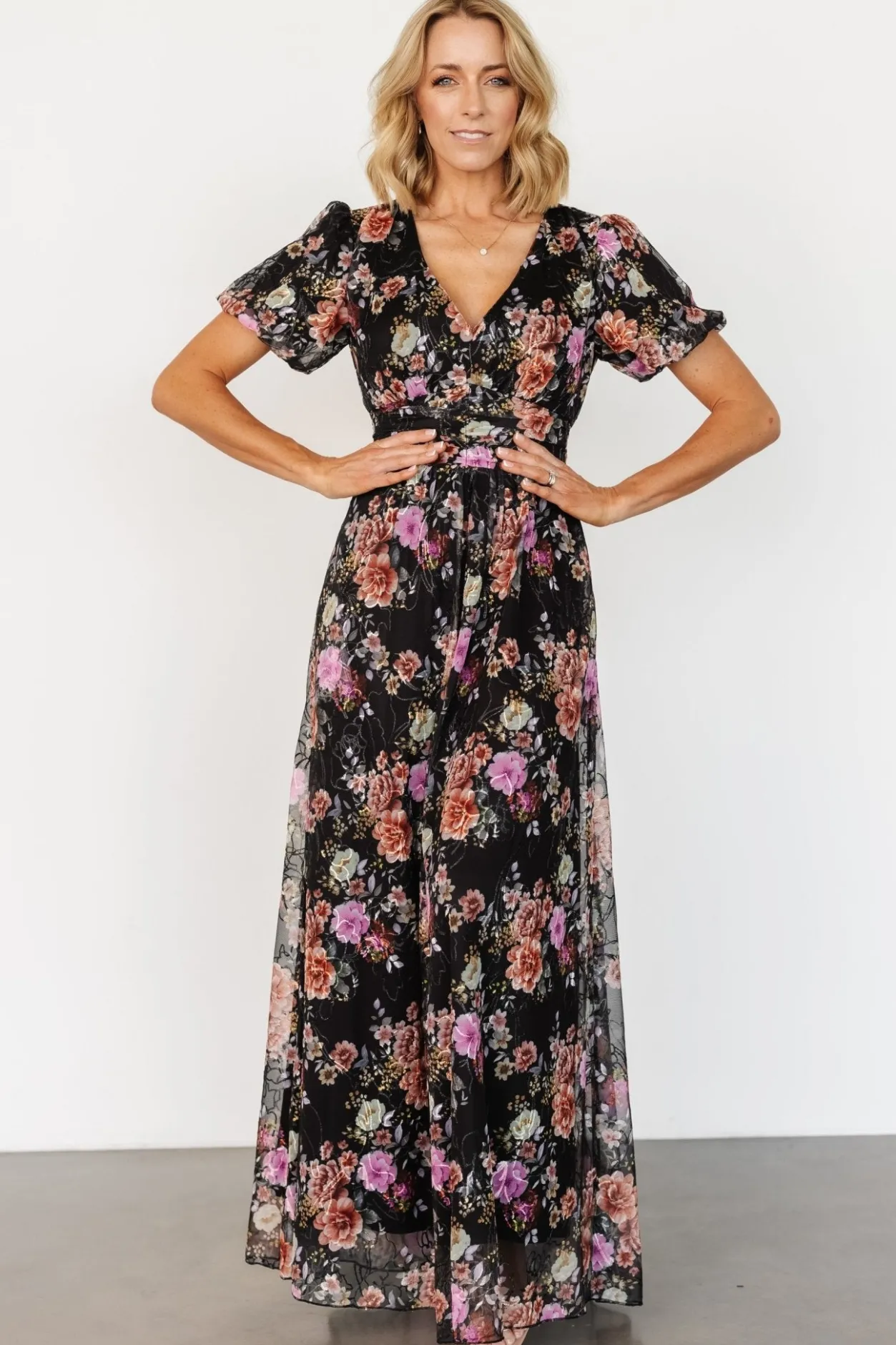 Fashion Baltic Born Ardley Maxi Dress | Black Multi Floral BlackMultiFloral