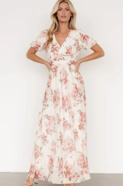 Online Baltic Born Ardley Maxi Dress | Cream + Rose Floral Cream+RoseFloral
