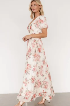 Online Baltic Born Ardley Maxi Dress | Cream + Rose Floral Cream+RoseFloral