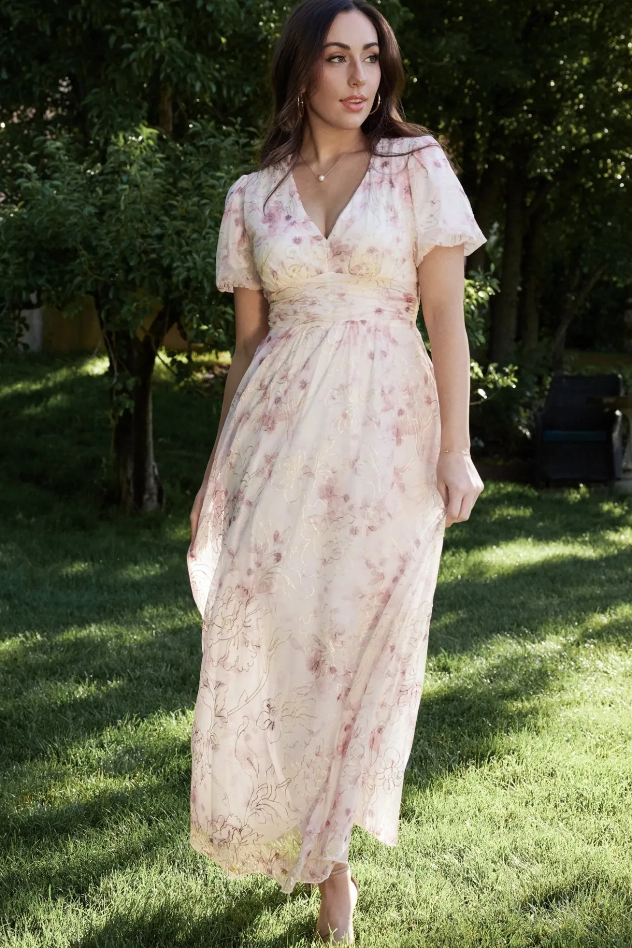 Hot Baltic Born Ardley Maxi Dress | Mauve Floral MauveFloral